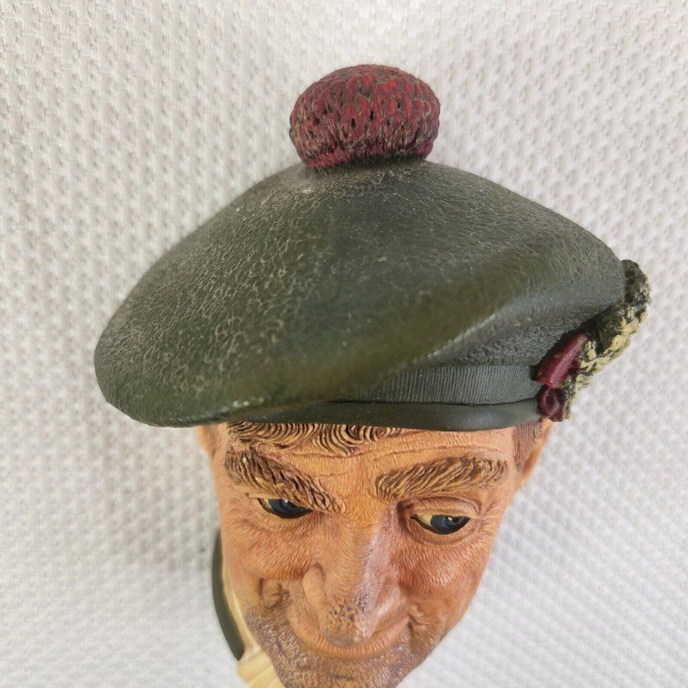 Vintage Bossons Jock Chalkware Head 1960's Congleton England - Picture 5 of 7